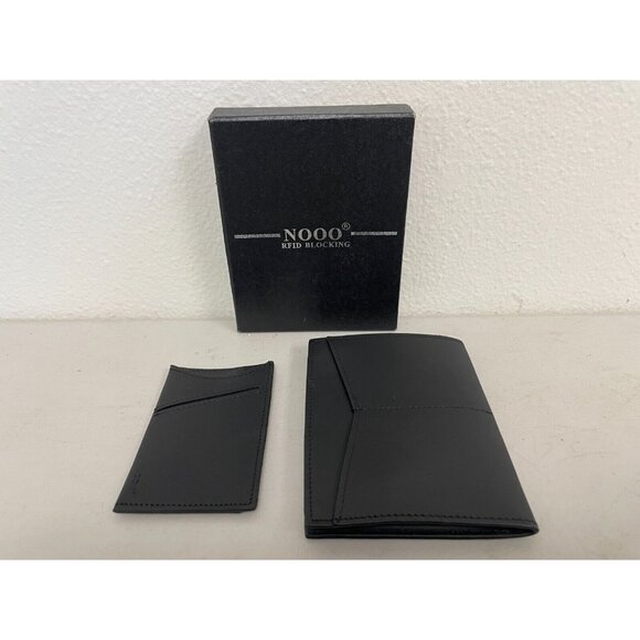 Nooo VRFID BLOCKING Built To Last Black Leather Wallet RFID Zippered Coin - Picture 6 of 6